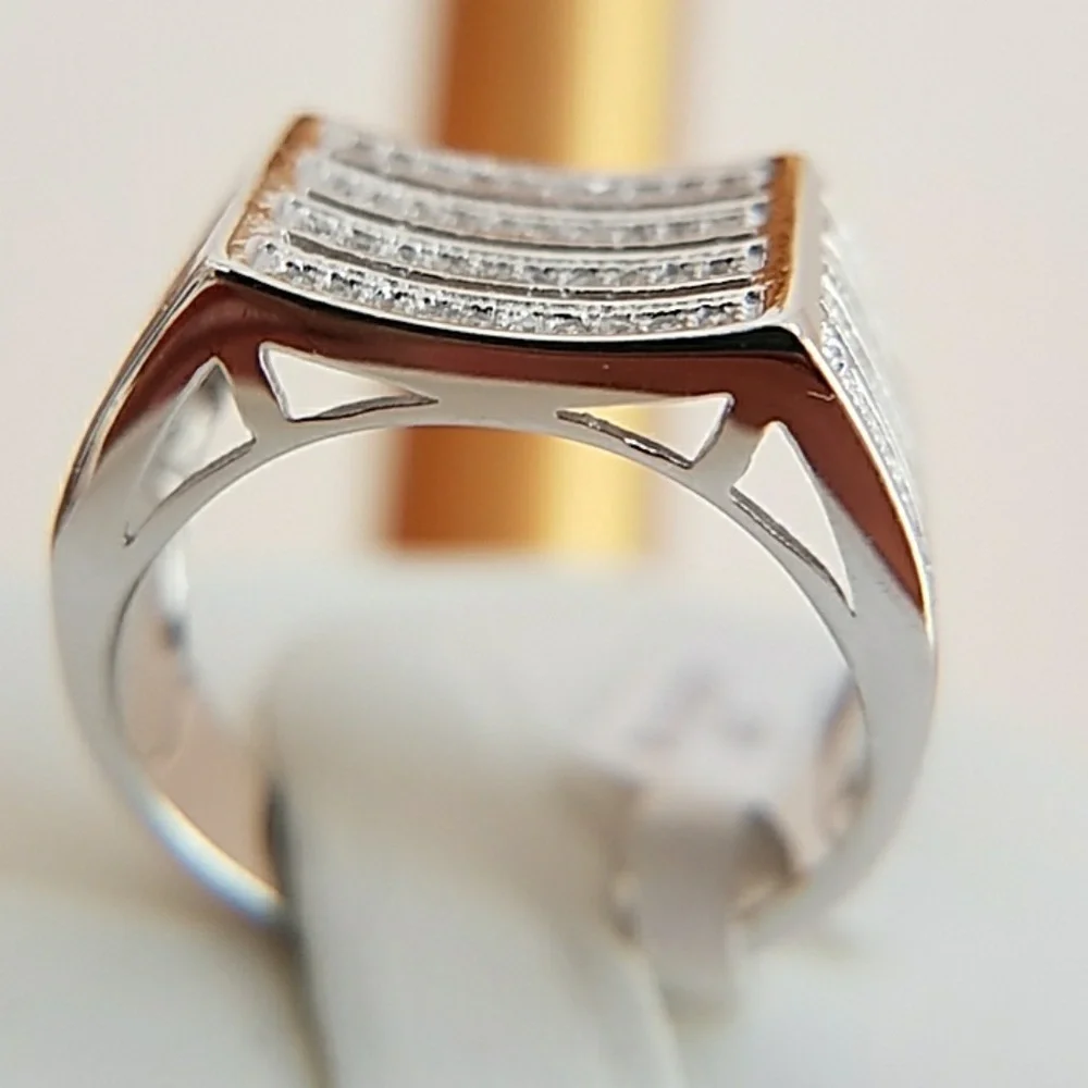 14k Gold plated men's Wedding Band Ring
